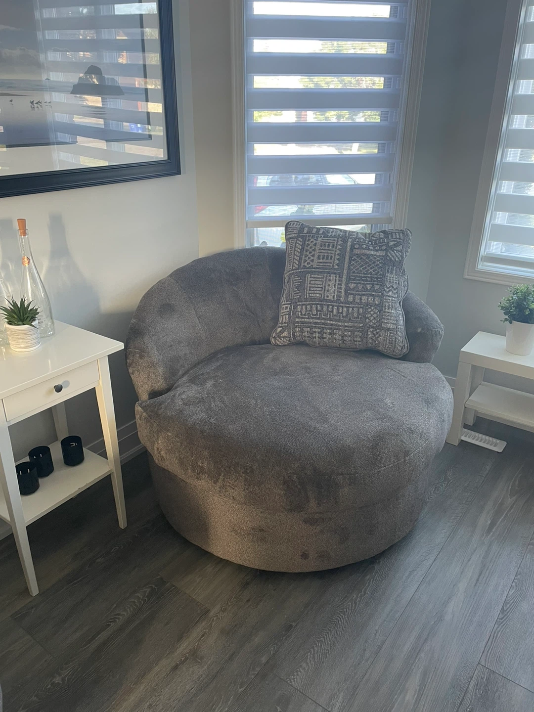 Sorensen Swivel Accent Chair - Ash - photo 4