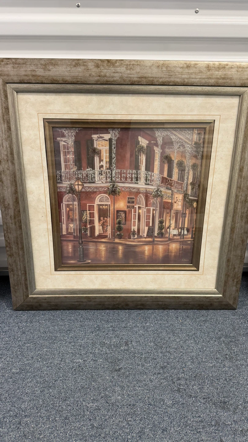 Framed Art Print of French Quarter Balconies