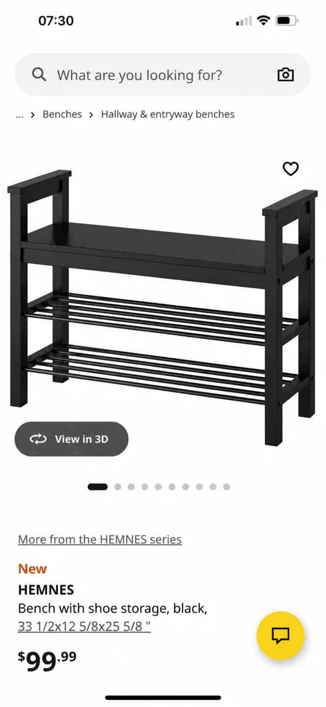 IKEA HEMNES Bench with Shoe Storage - photo 4