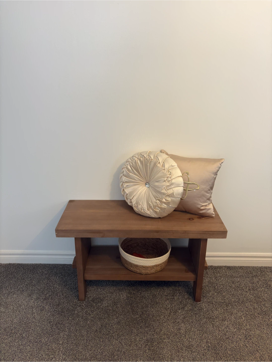 Solid fir Wood Entryway Bench