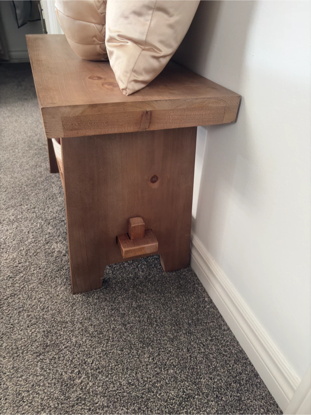 Solid fir Wood Entryway Bench - photo 4