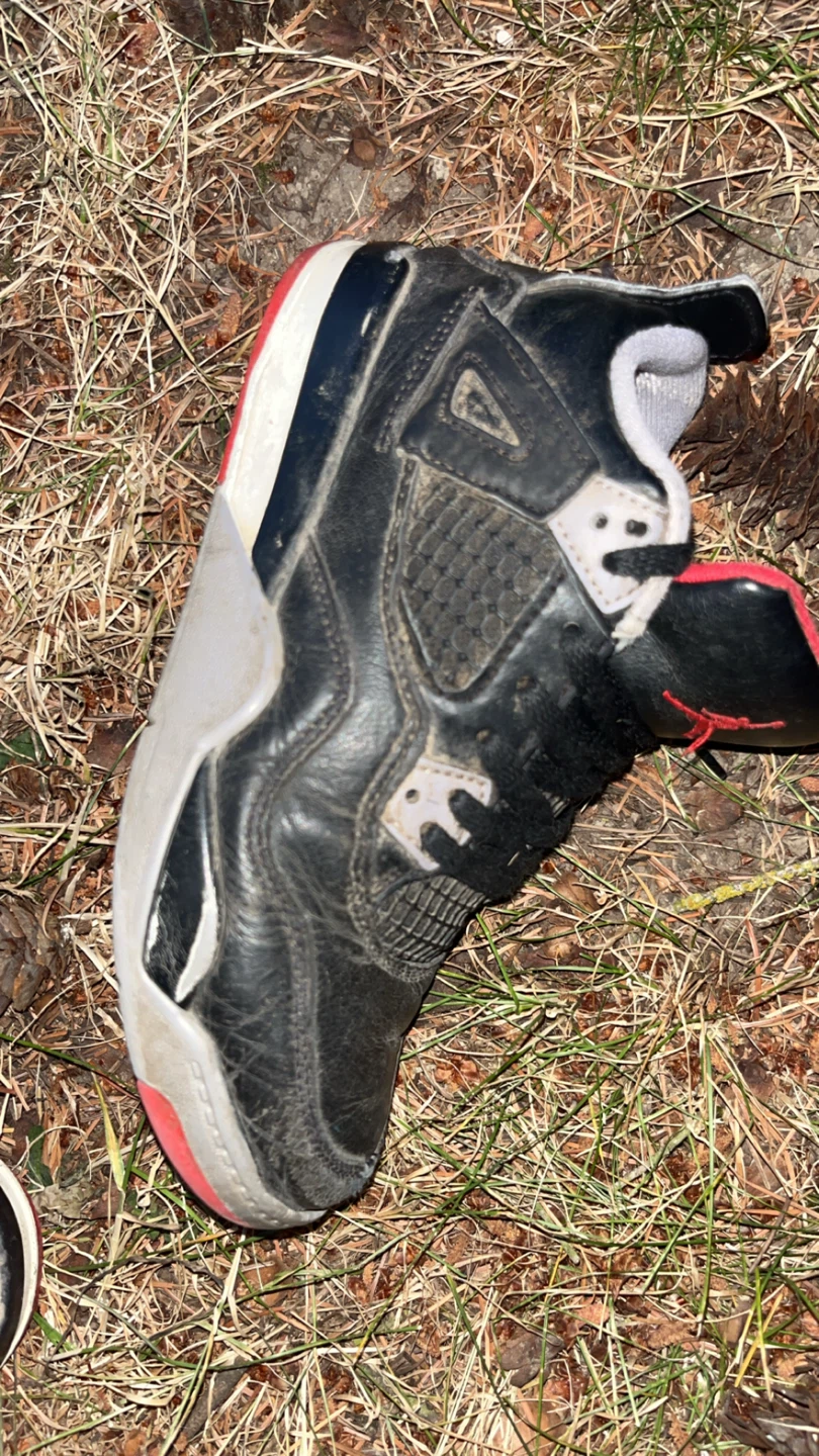 SIZE - 1 Youth - Air Jordan 4 Retro Shoes - very used - cheapish - photo 2