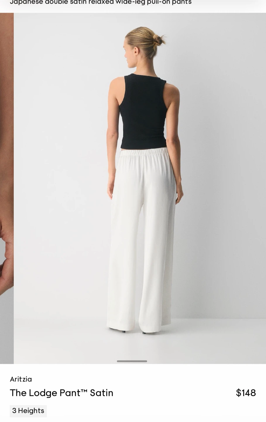 Aritzia The Lodge Pant Satin Wide-Leg Pants - photo 3