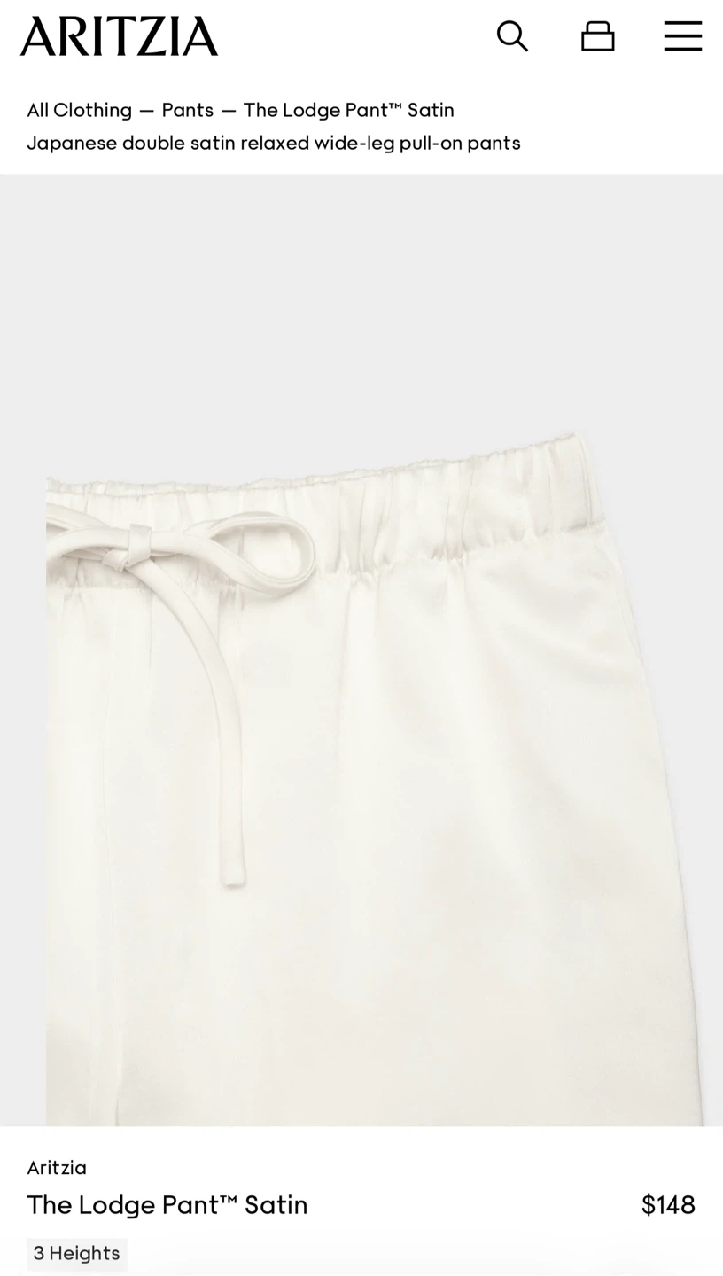 Aritzia The Lodge Pant Satin Wide-Leg Pants - photo 4