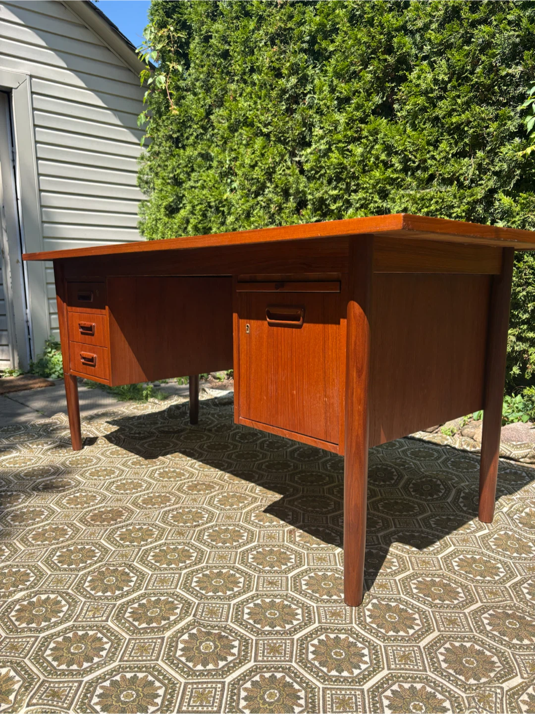 Danish MCM Teak Desk - photo 5