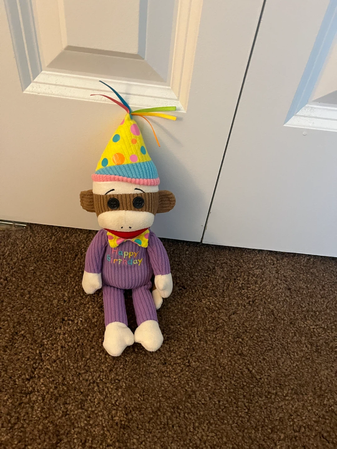 Happy Birthday sock monkey
