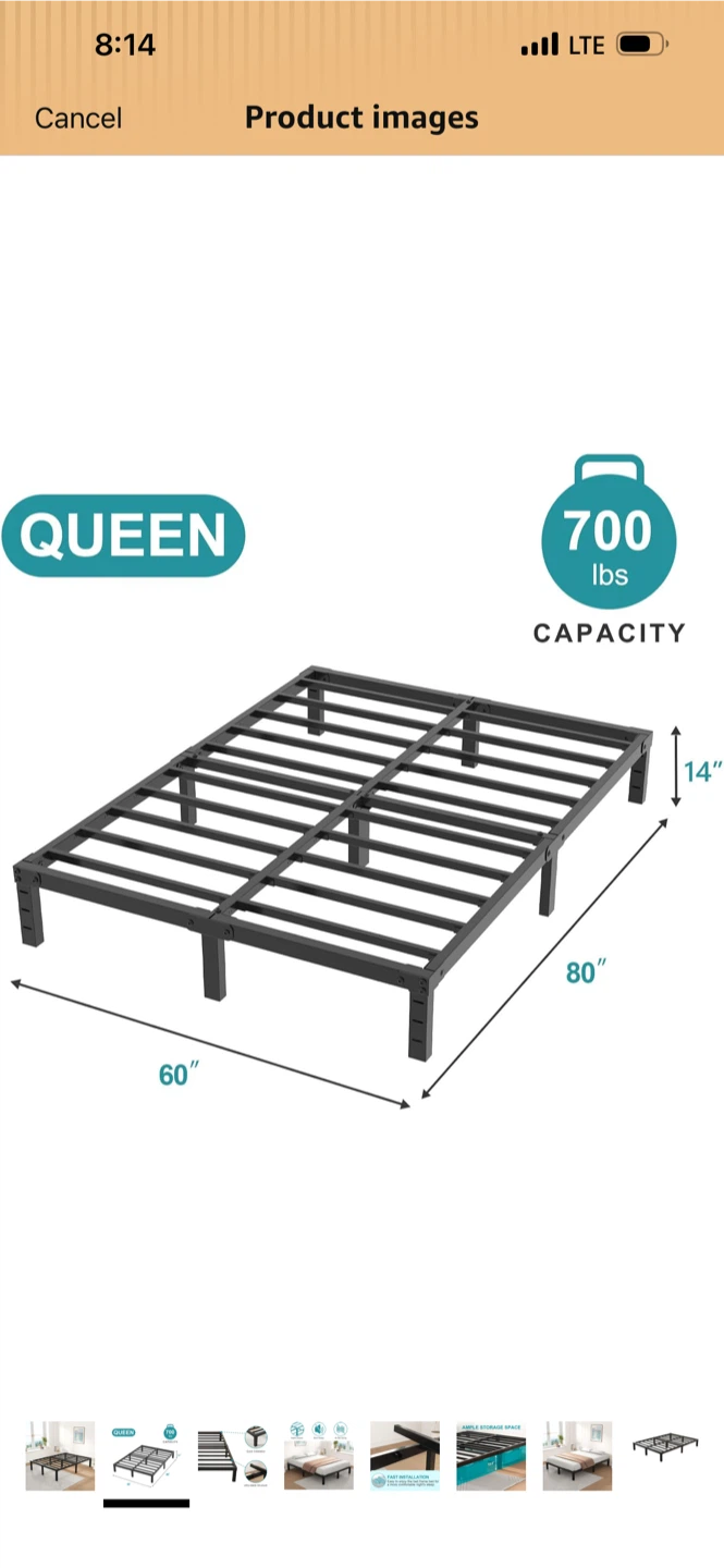 Queen Metal Bed Frame