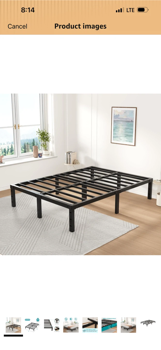 Queen Metal Bed Frame - photo 2
