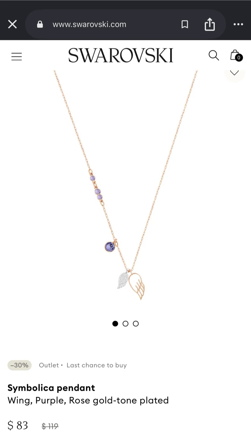 Swarovski Symbolica Pendant Necklace - photo 3