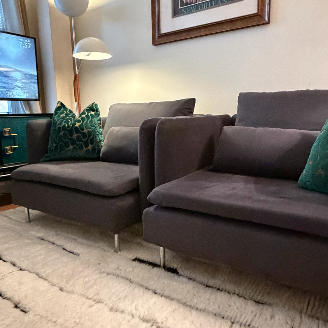 PAIR of IKEA SODERHAMN ARM CHAIRS - photo 2