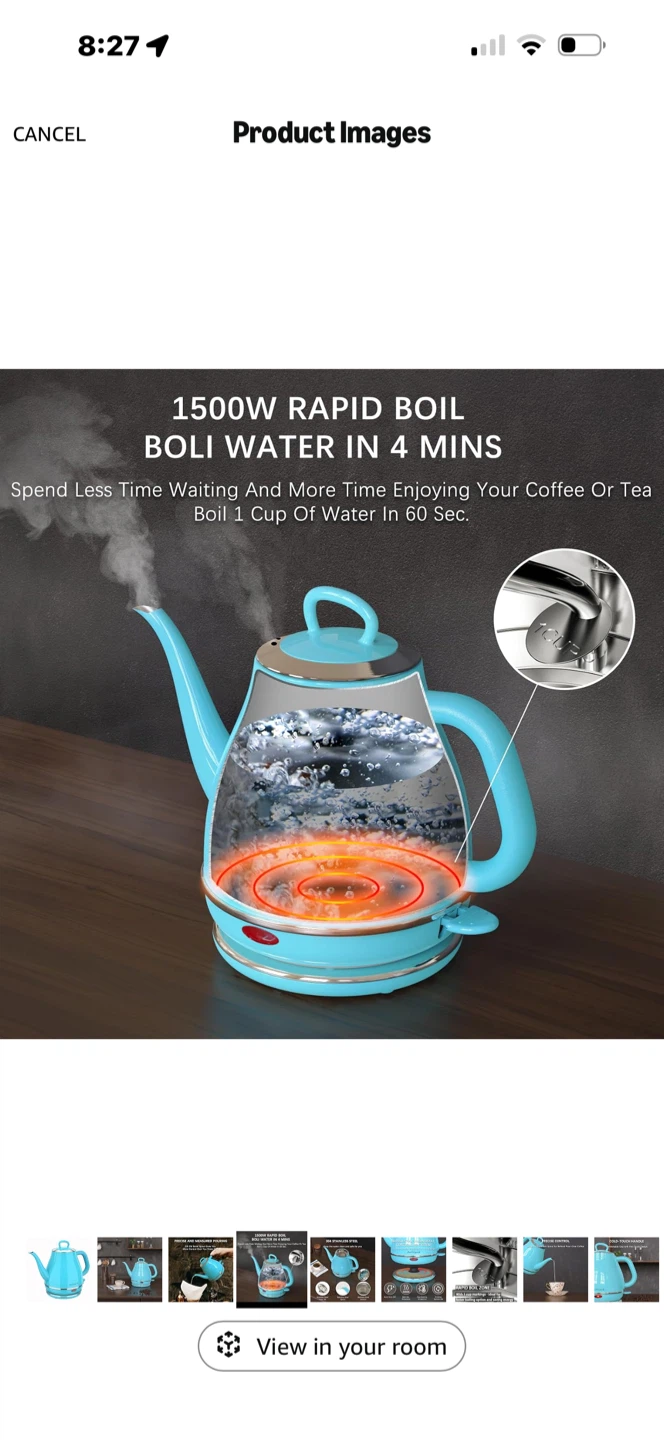Anfilank 1.0L Coffee and Tea Kettle - photo 3