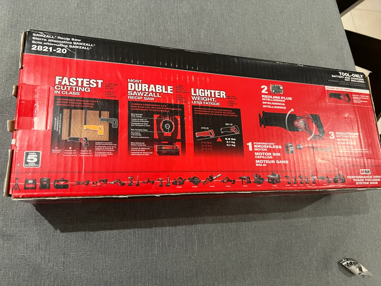 Milwaukee M18 Fuel Sawzall - photo 2