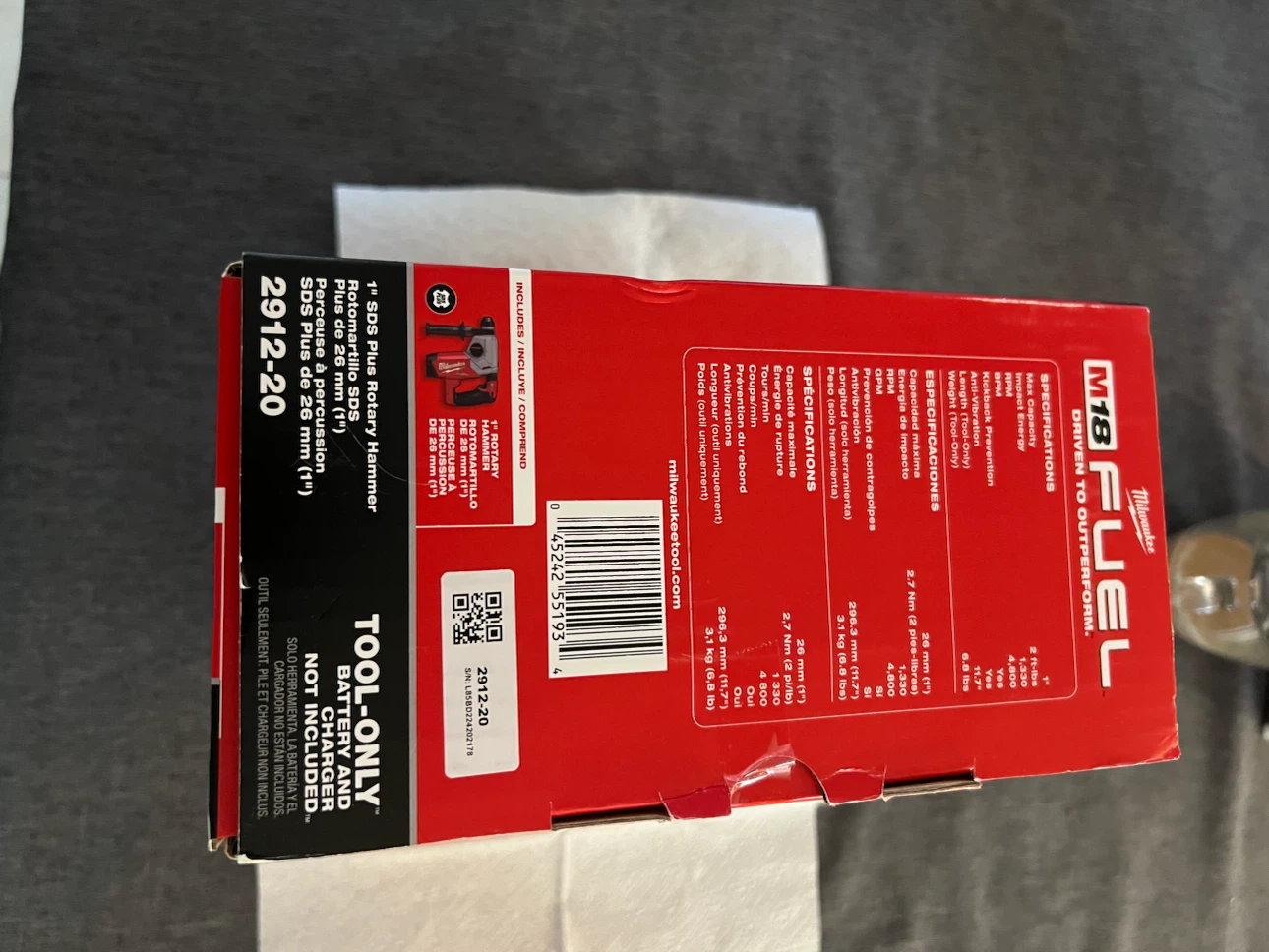 Milwaukee M18 Fuel SDS Hammerdrill - photo 5