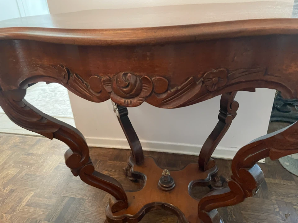 Vintage Wooden Side Table - photo 2