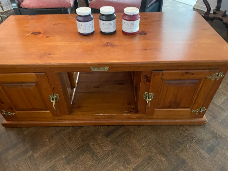 Pine Coffee Table with Storage - photo 2