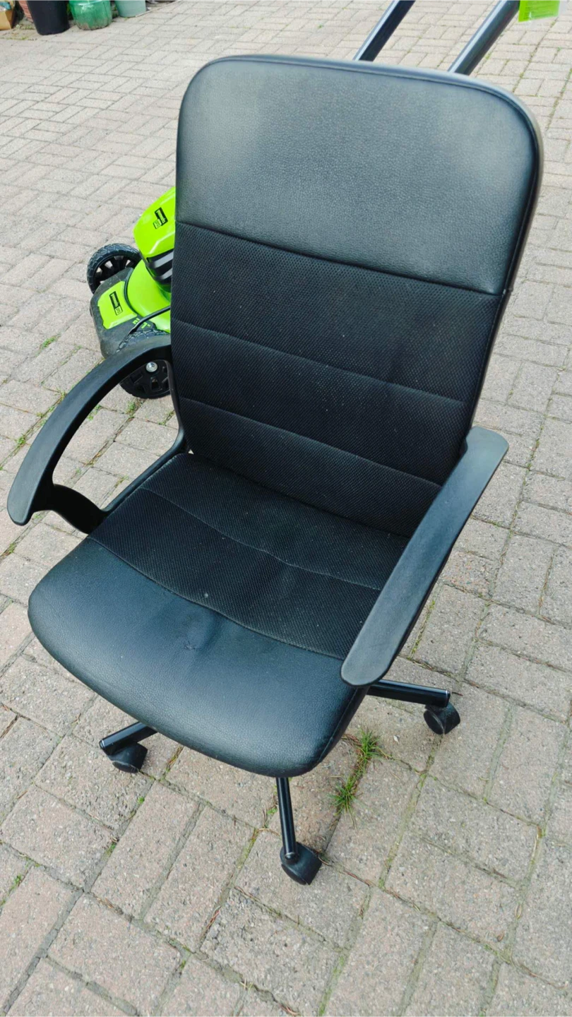 Black Office Chair with Casters