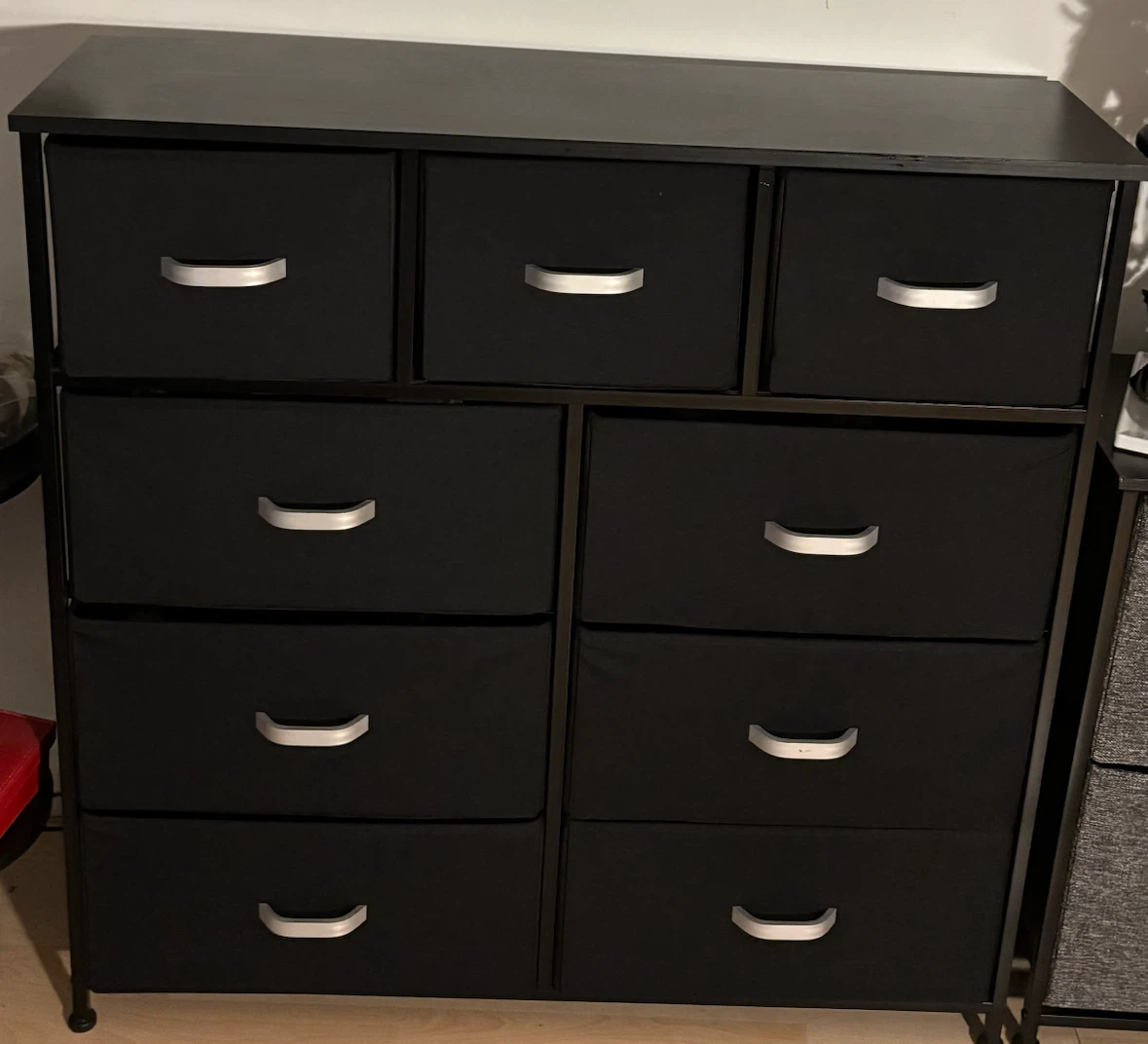 Free black Fabric Drawer Dresser