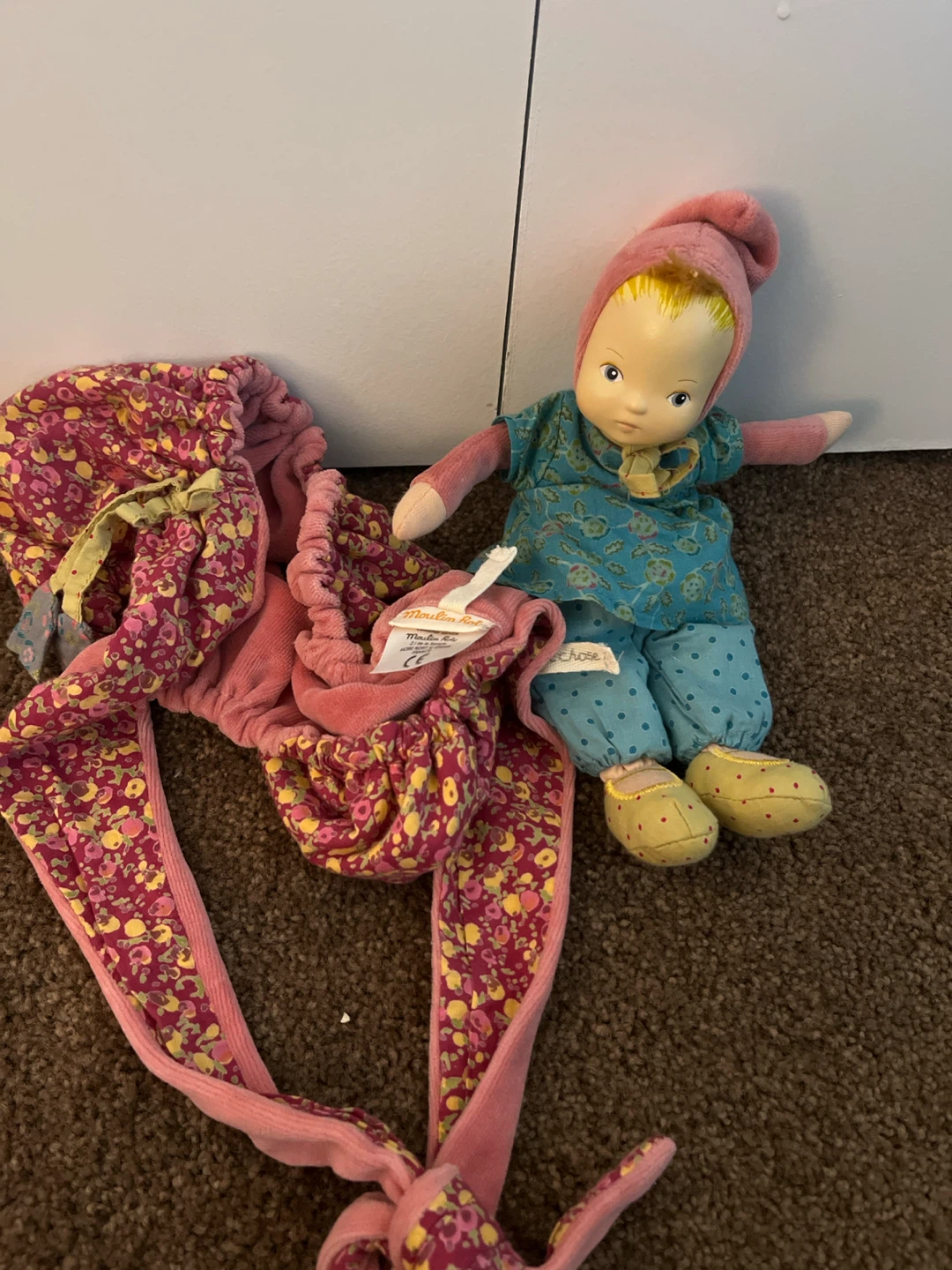 Moulin Roty Doll with Swaddling Cloth