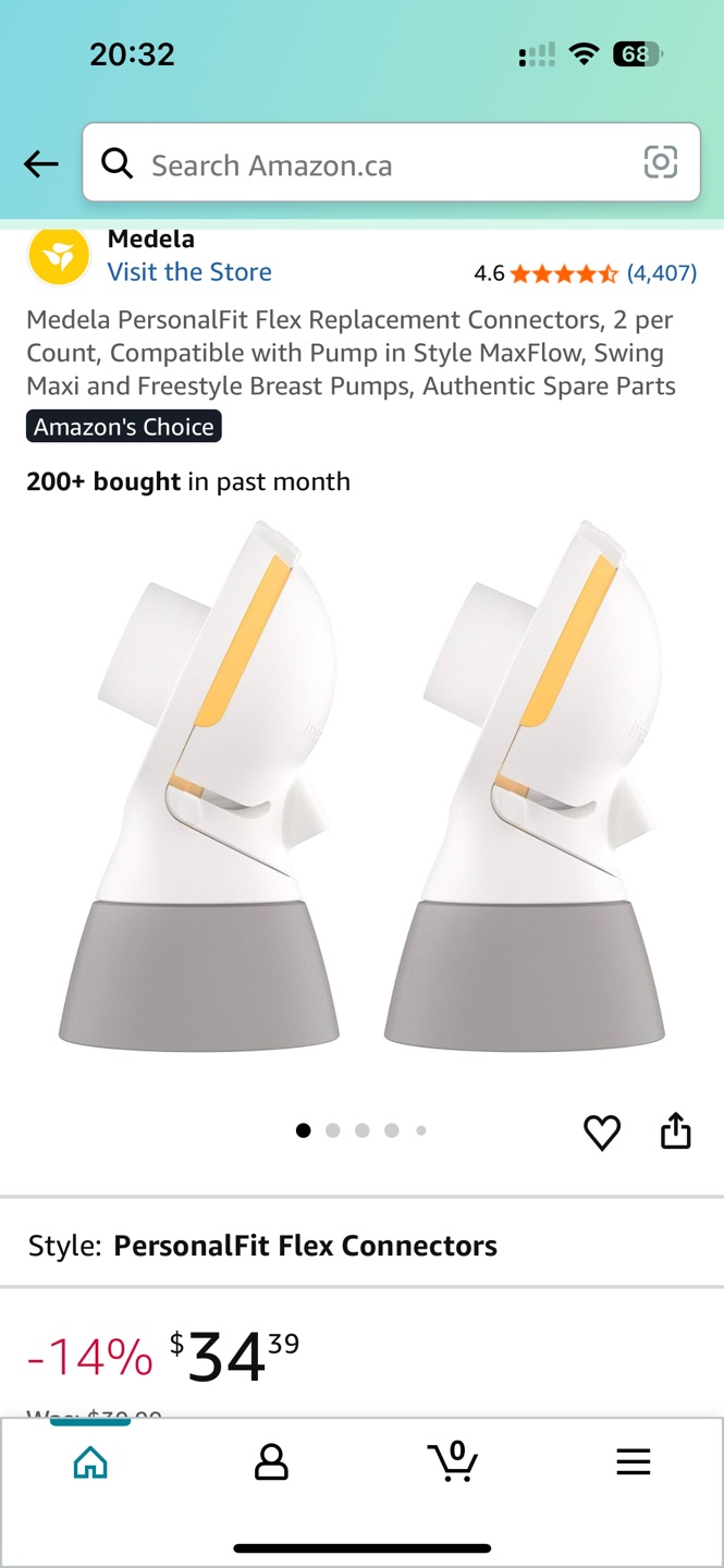 Medela PersonalFit Flex Connectors - 2 Count - photo 3
