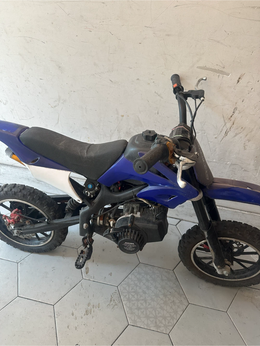 Blue Kids Dirt Bike