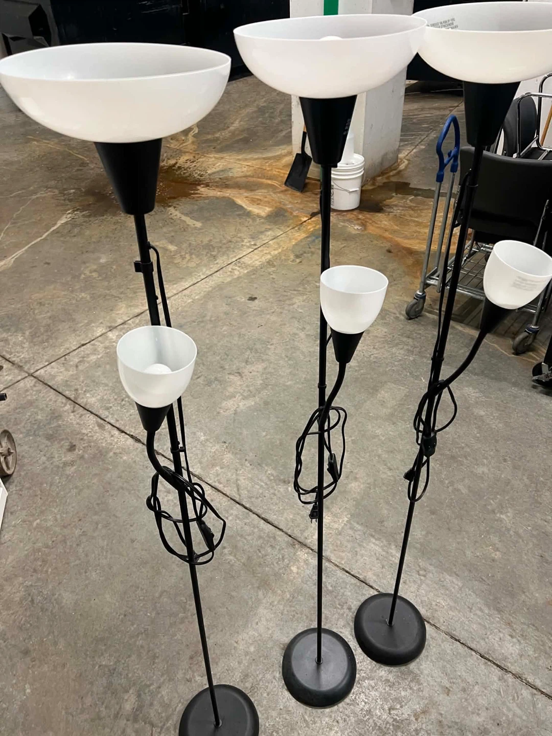 Floor Lamps with Adjustable Spotlights