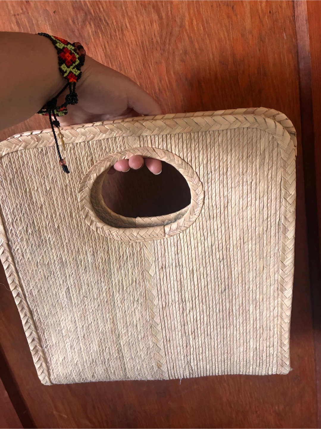 Handwoven Natural Palm Tote Bag – Handmade in Oaxaca, Mexico - photo 2