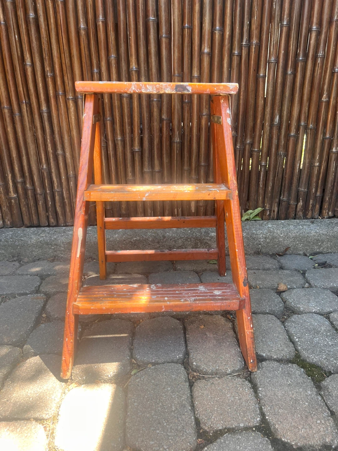 Vintage Wooden Step Stool - photo 2