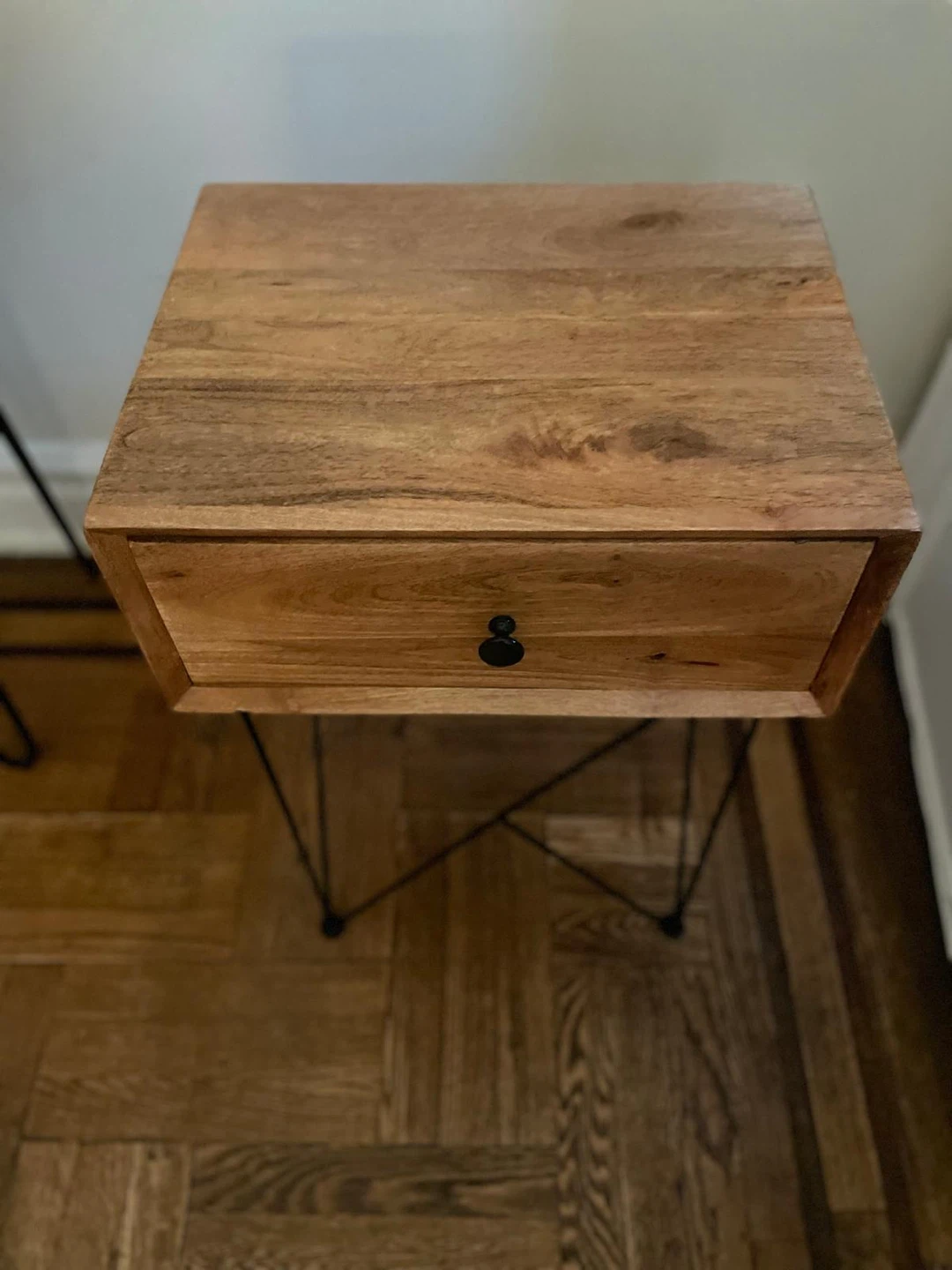 Wooden End Table with Drawer