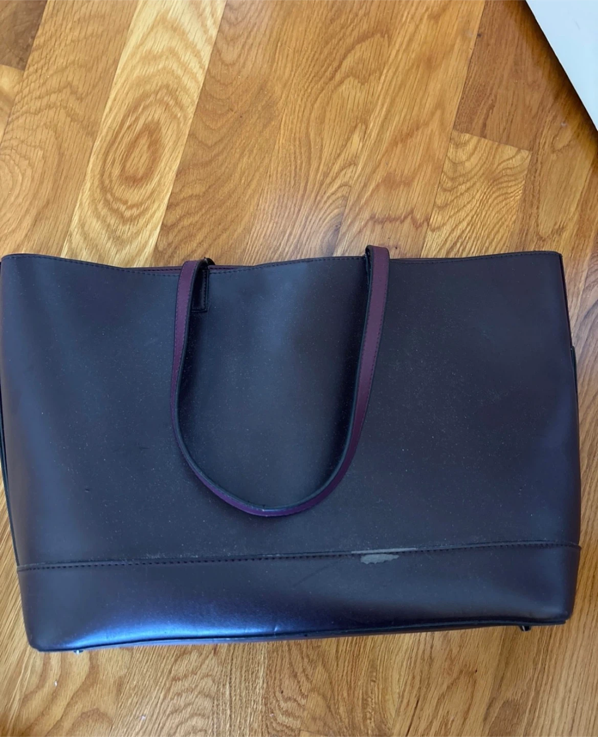 Large Faux Leather Tote Bag - photo 2