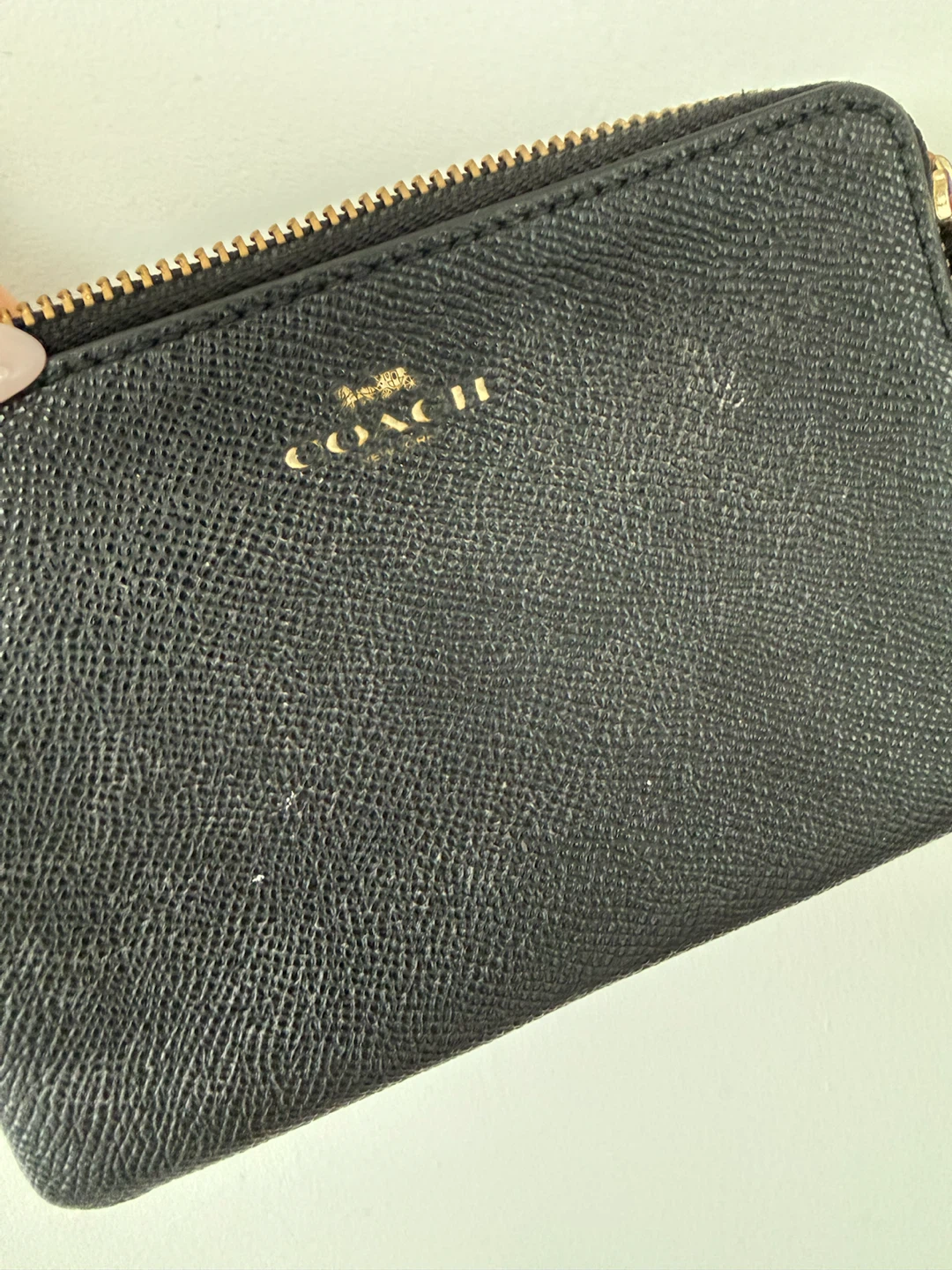 Coach Black Leather Wristlet - photo 2