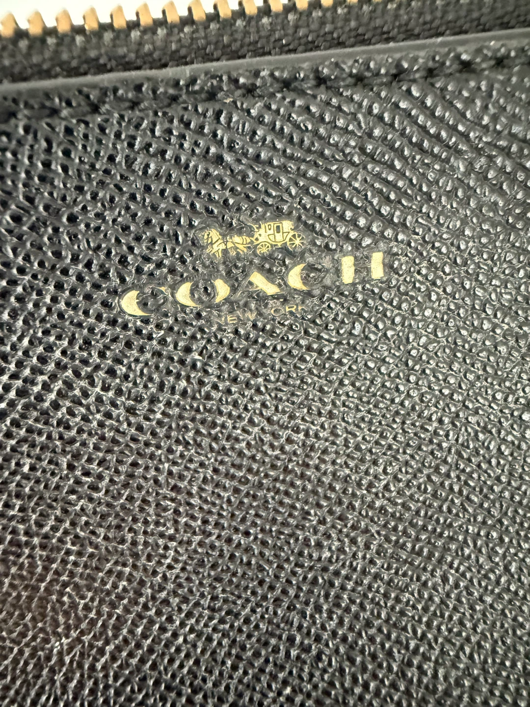 Coach Black Leather Wristlet - photo 3