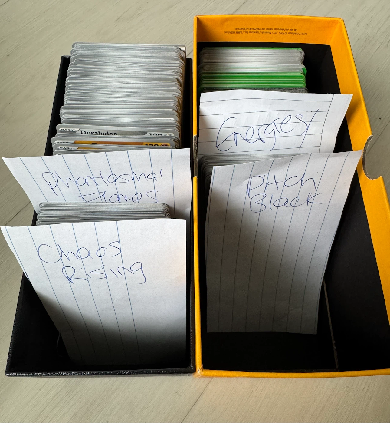 Pokémon Card bulk sorted