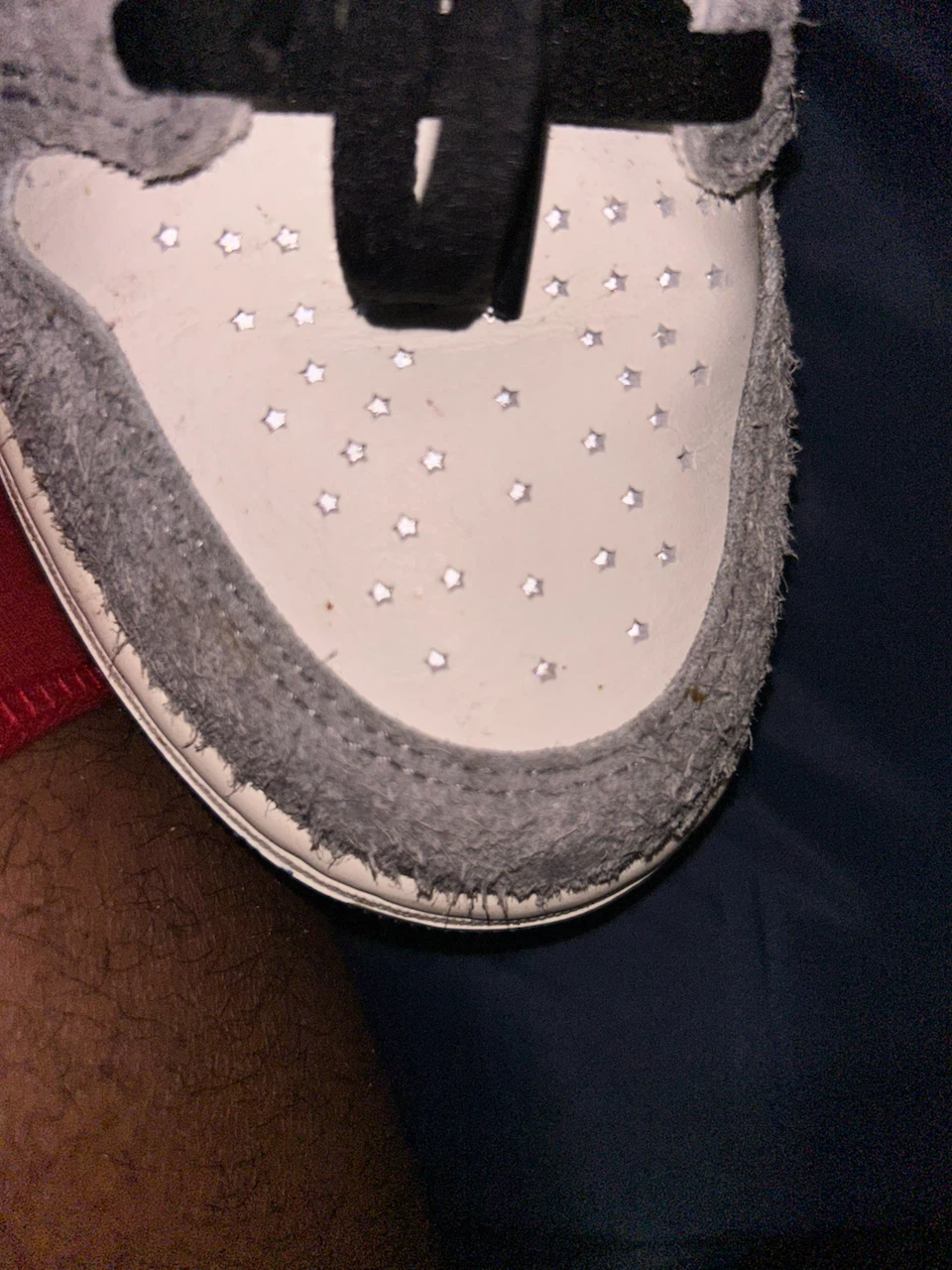 Air Jordan 1 High Grey Suede Sneakers - photo 2