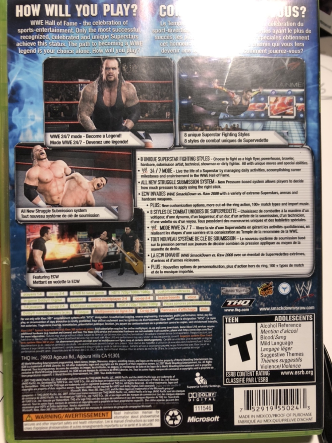 Xbox 360 WWE SmackDown vs. Raw 2008 - photo 2