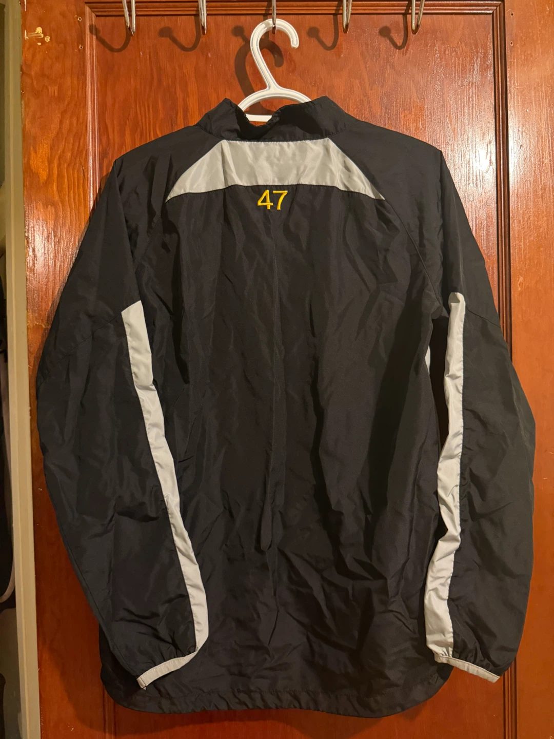 Black Windbreaker Jacket with Yellow Details – Youth L /16 - photo 3