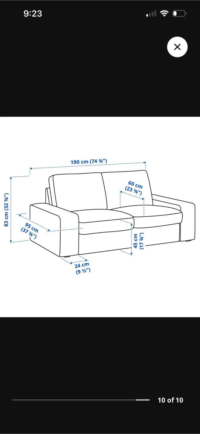 Ikea kivik love seat - photo 3