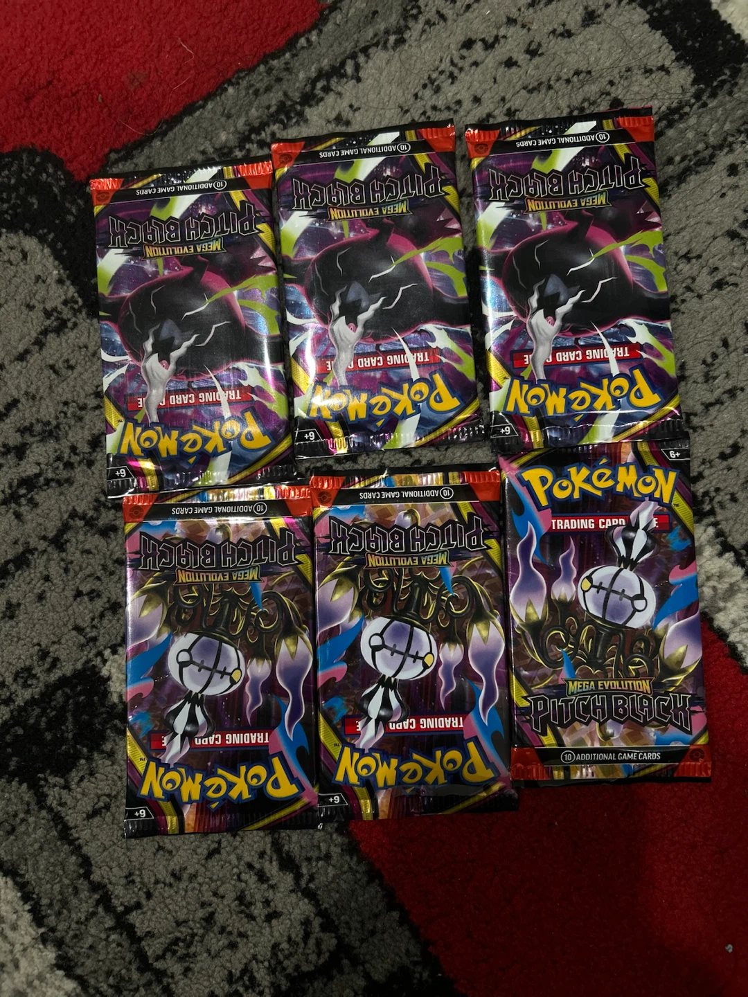 Pokemon Trading Card Packs - Mega Evolution Pitch Black