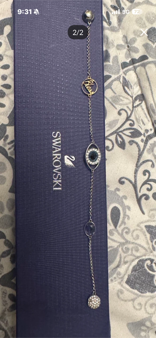 Swarovski Evil Eye Chain Bracelet