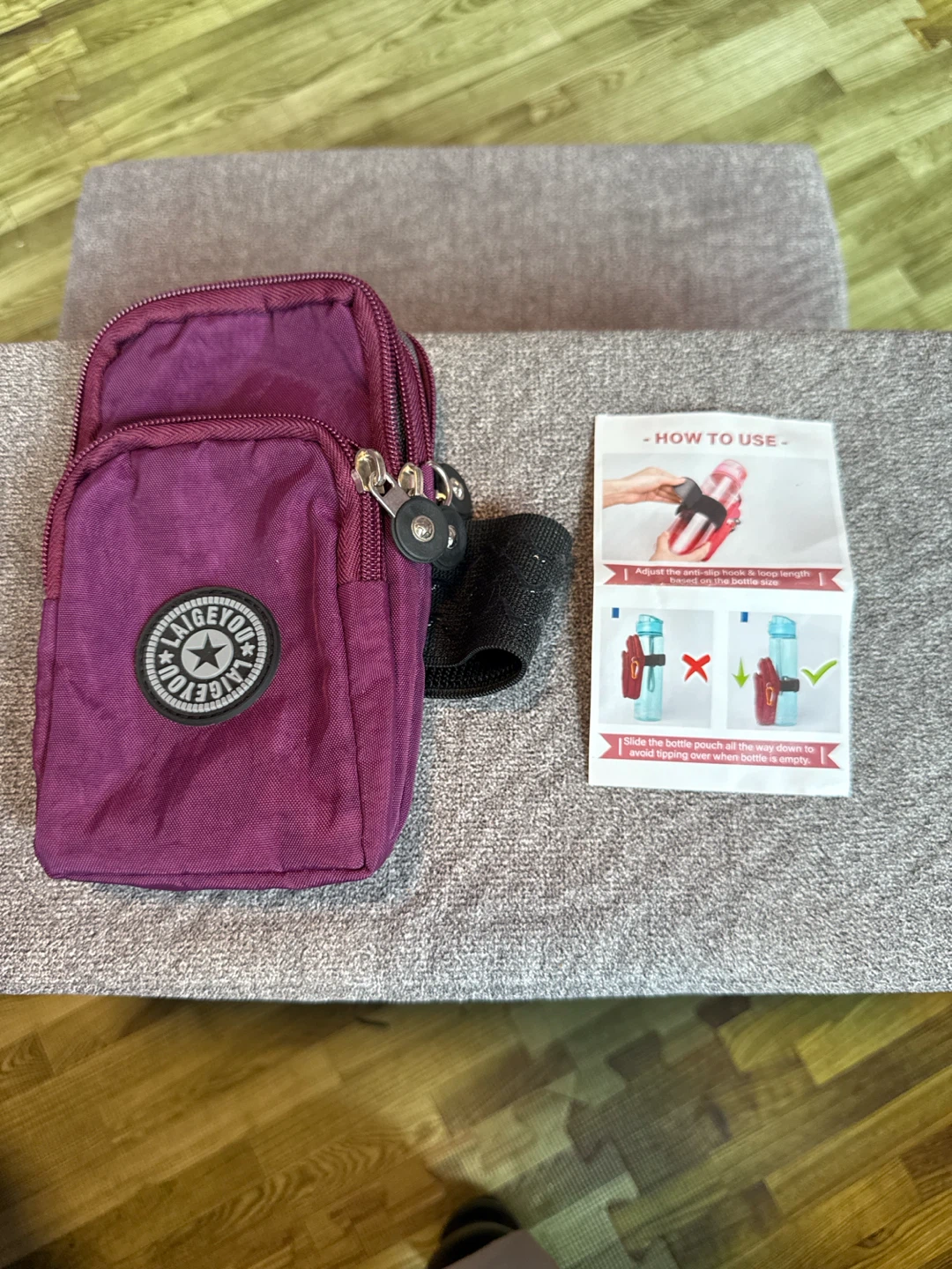 LAIGEYOU Purple Pouch with Strap