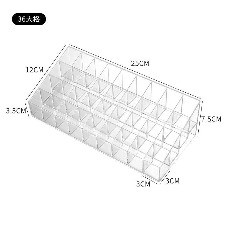 36 Slot Clear Acrylic Makeup Organizer - photo 2