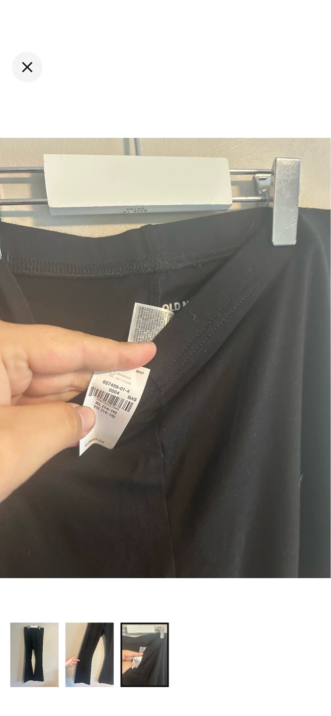 Old Navy Black Flare Leggings Size M - photo 3