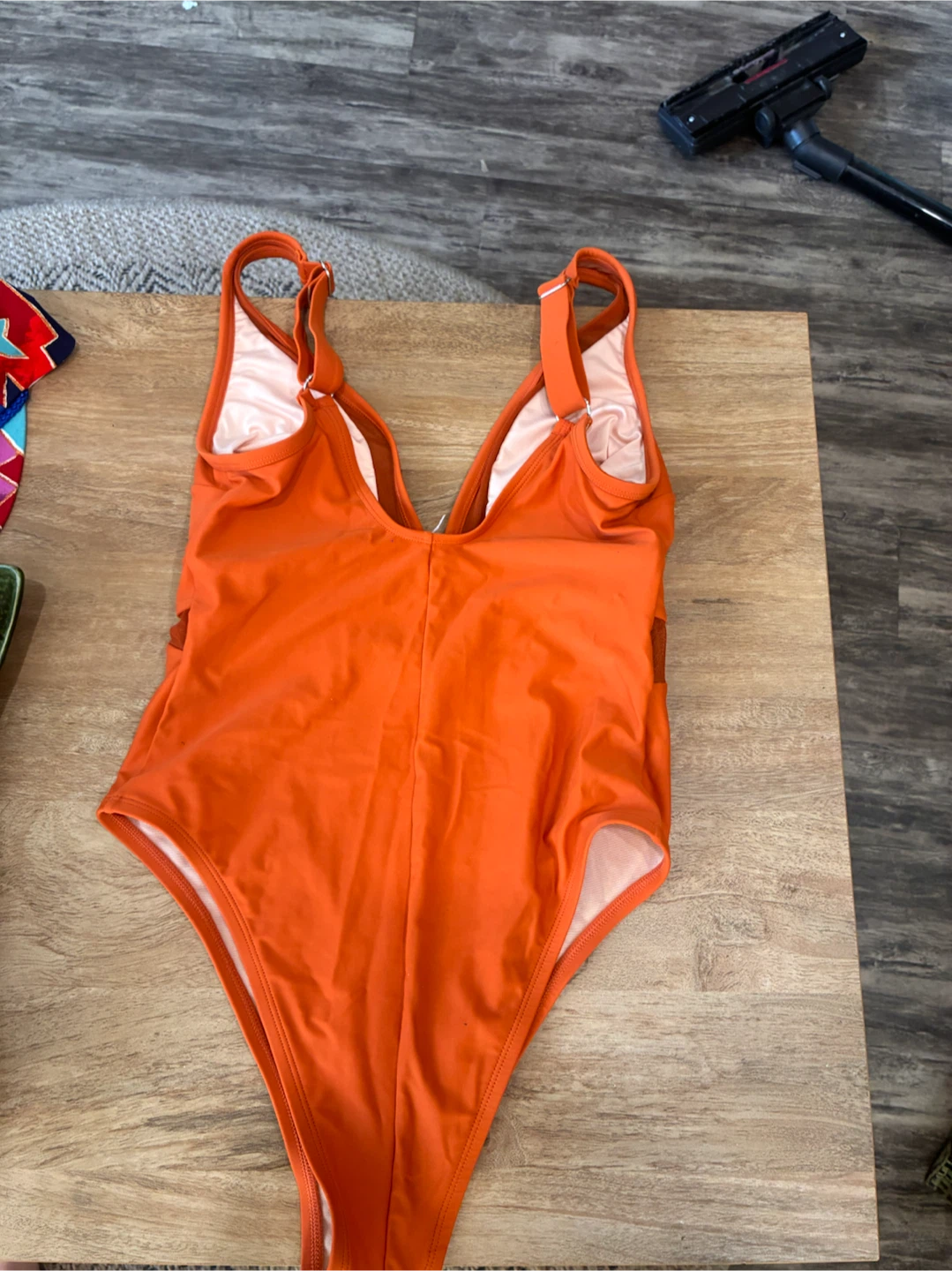 Orange Mesh One-Piece Swimsuit - photo 2