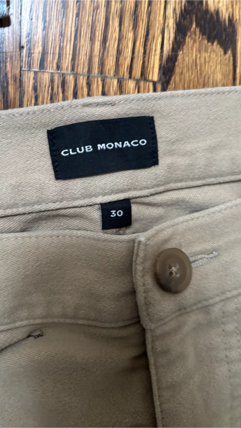 Club Monaco Khakis and Striped Button-Up Shirt Set - photo 4