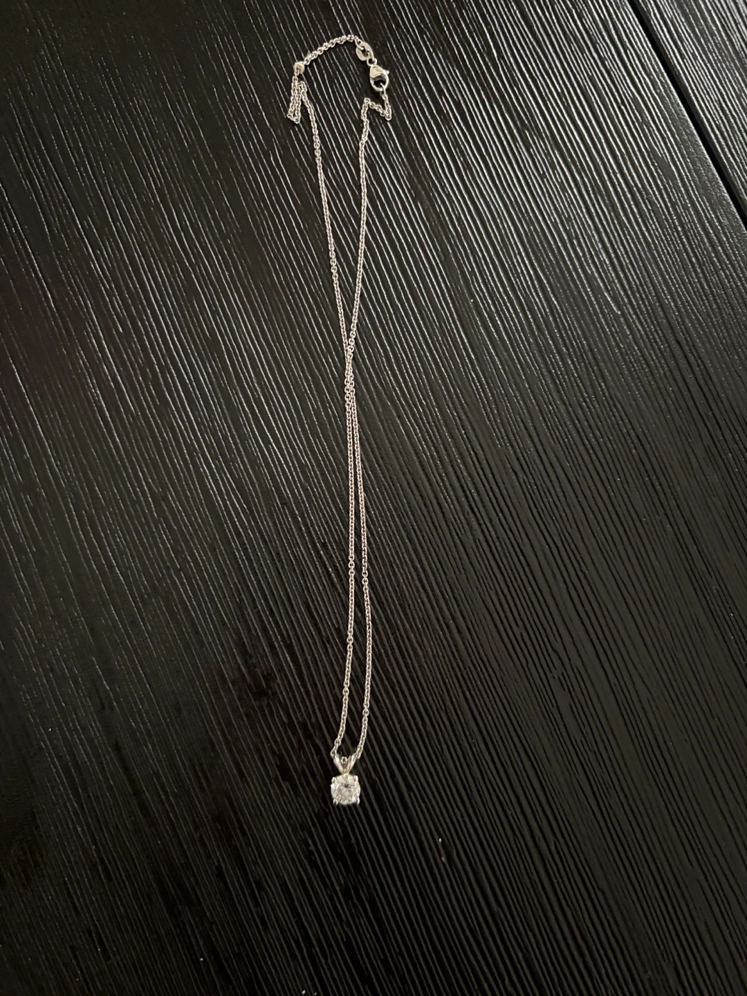 Lab Grown  Solitaire Necklace