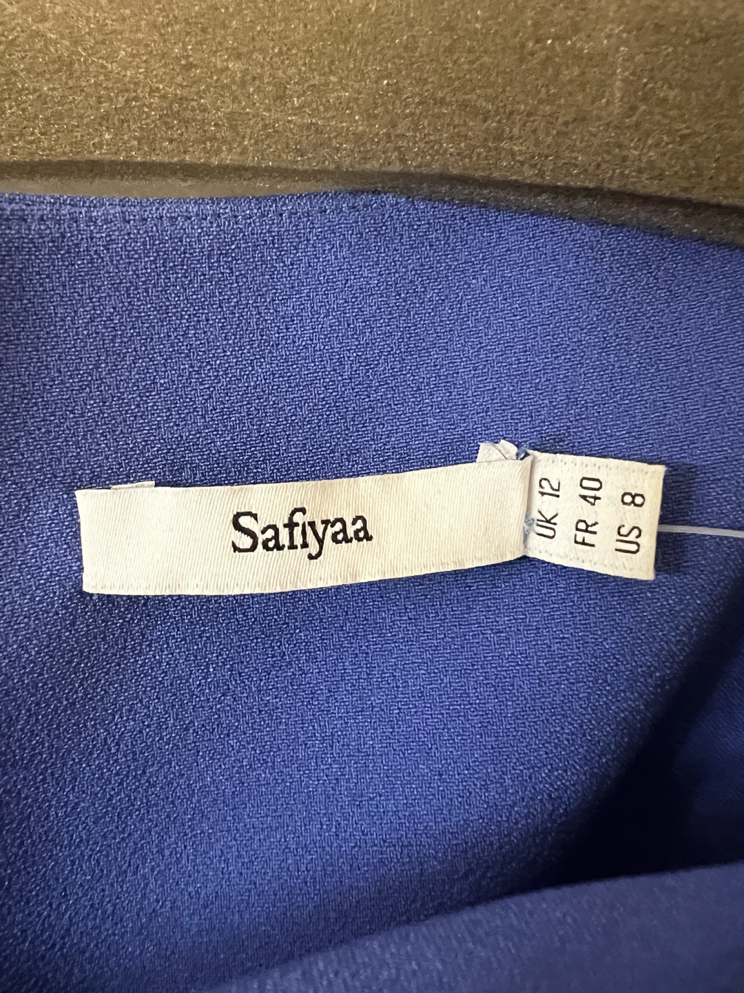 Safiyaa Blue Sheath Dress with Peplum - photo 2
