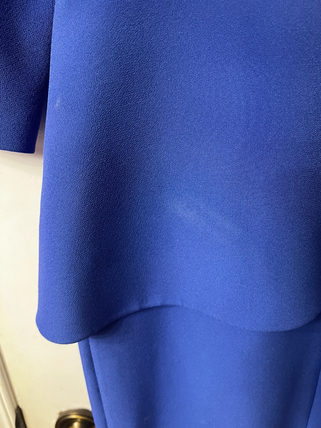 Safiyaa Blue Sheath Dress with Peplum - photo 4