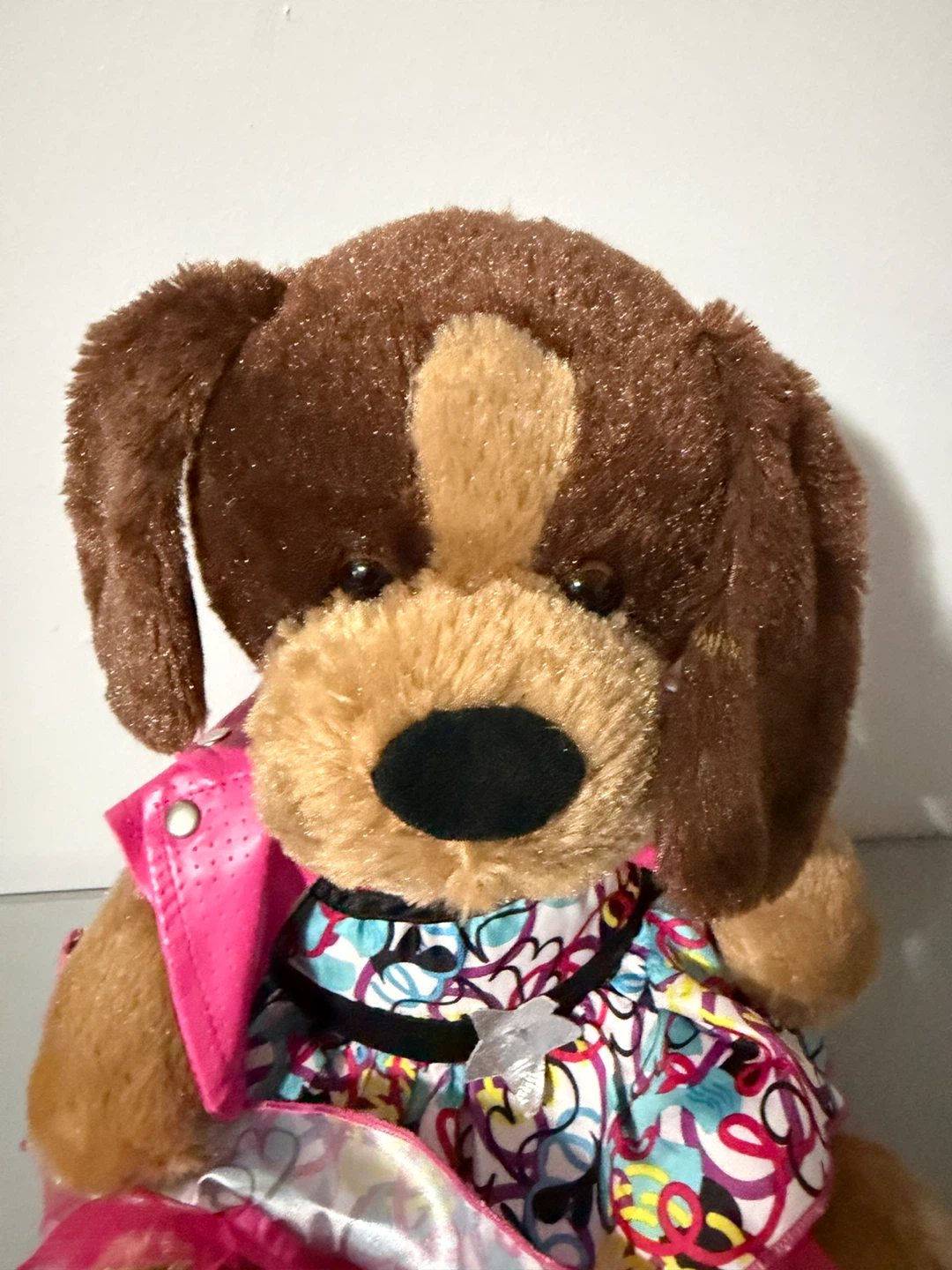 Build-A-Bear Velvet Hugs Puppy Pink RockStar Retired 2014 - photo 3