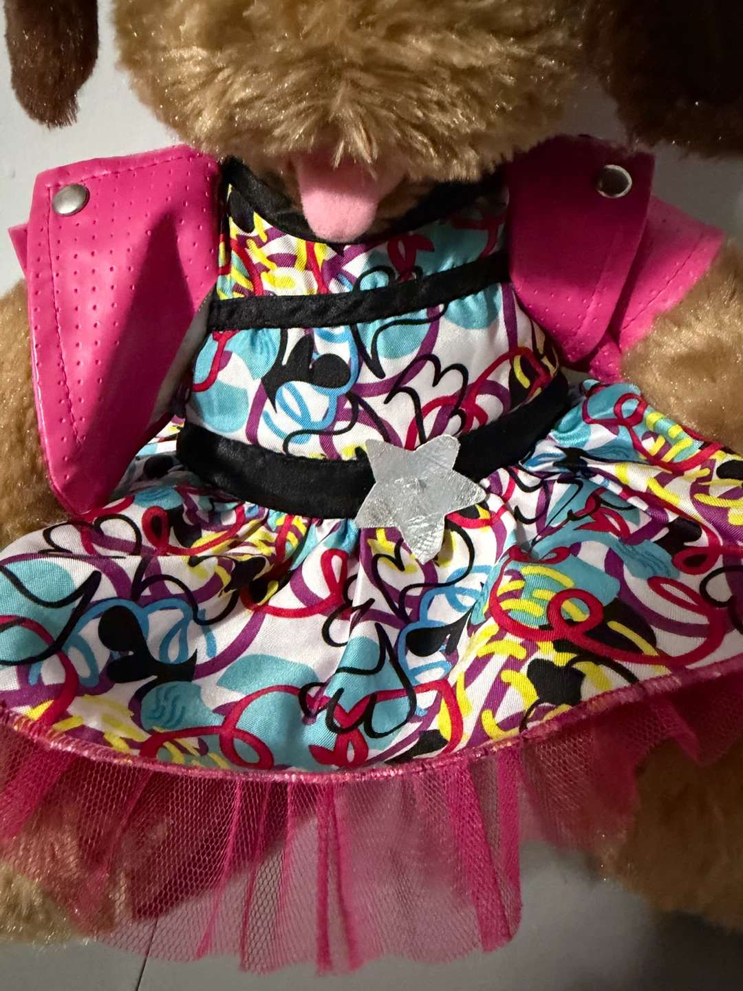 Build-A-Bear Velvet Hugs Puppy Pink RockStar Retired 2014 - photo 4