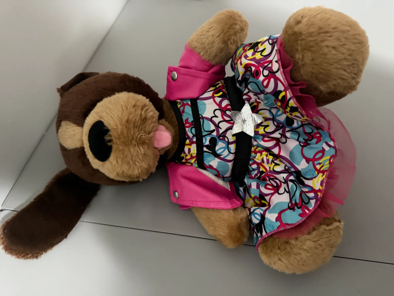 Build-A-Bear Velvet Hugs Puppy Pink RockStar Retired 2014 - photo 5