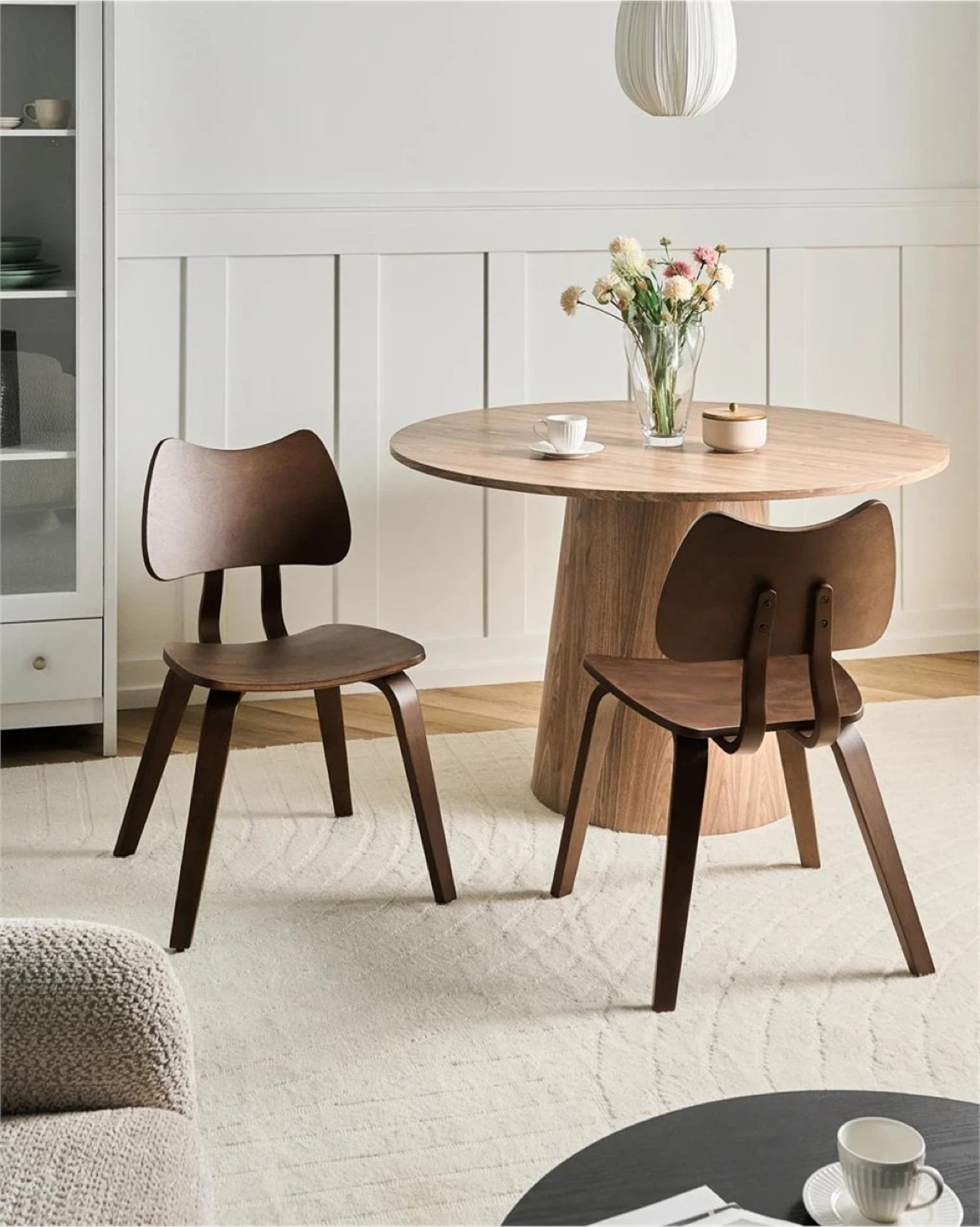 Set of 2 Wooden Dining Chairs